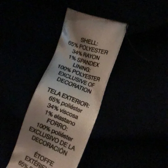 NEW Chico’s Military Jacket Blazer Navy Large - Picture 7 of 7